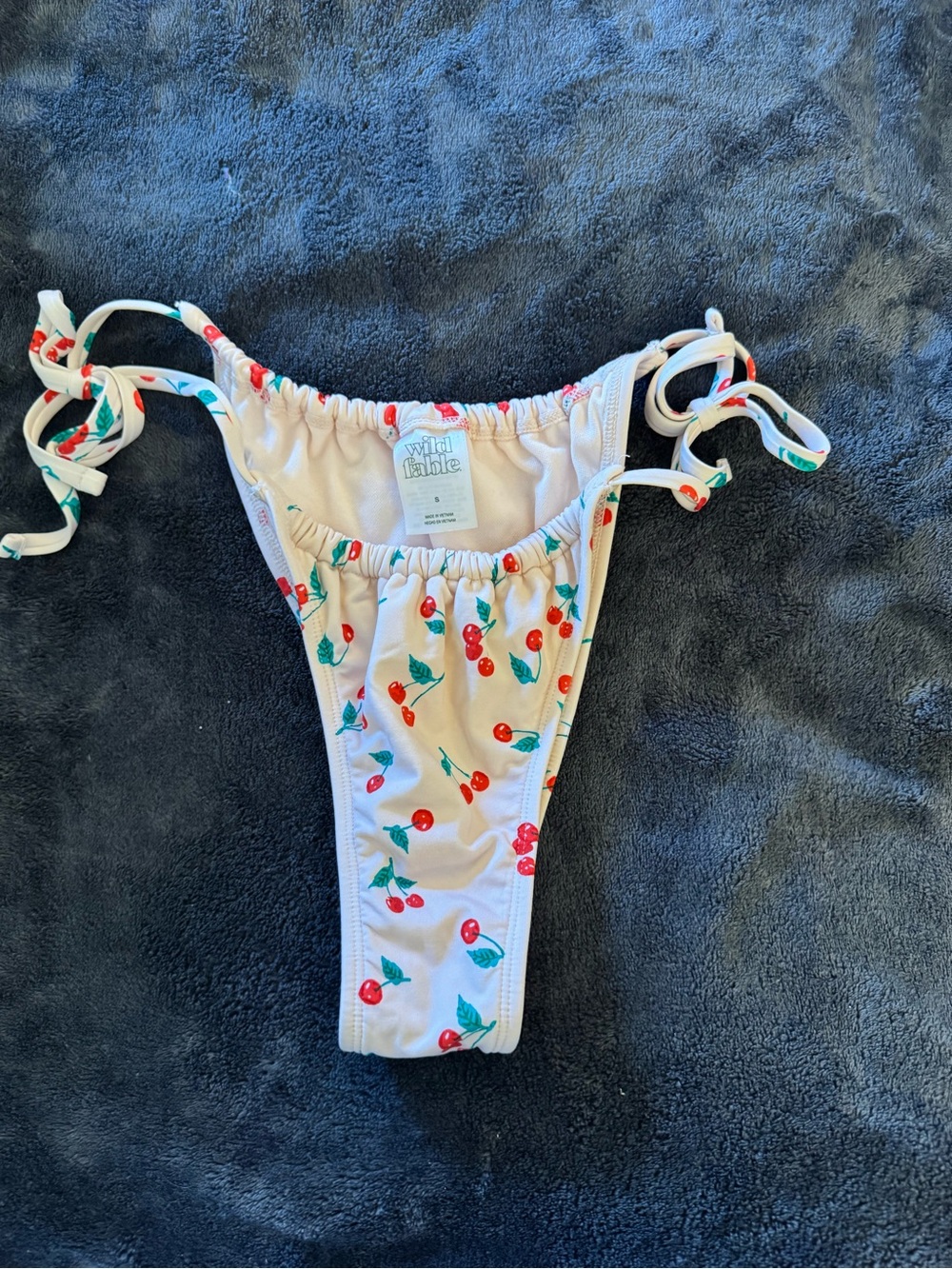 wild fable White Cherry Tie-Side Bikini Bottoms